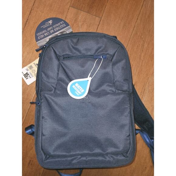 NWT! RIVACASE Suzuka 7760 Backpack With 15.6" Laptop Sleeve Blue - Picture 6 of 9